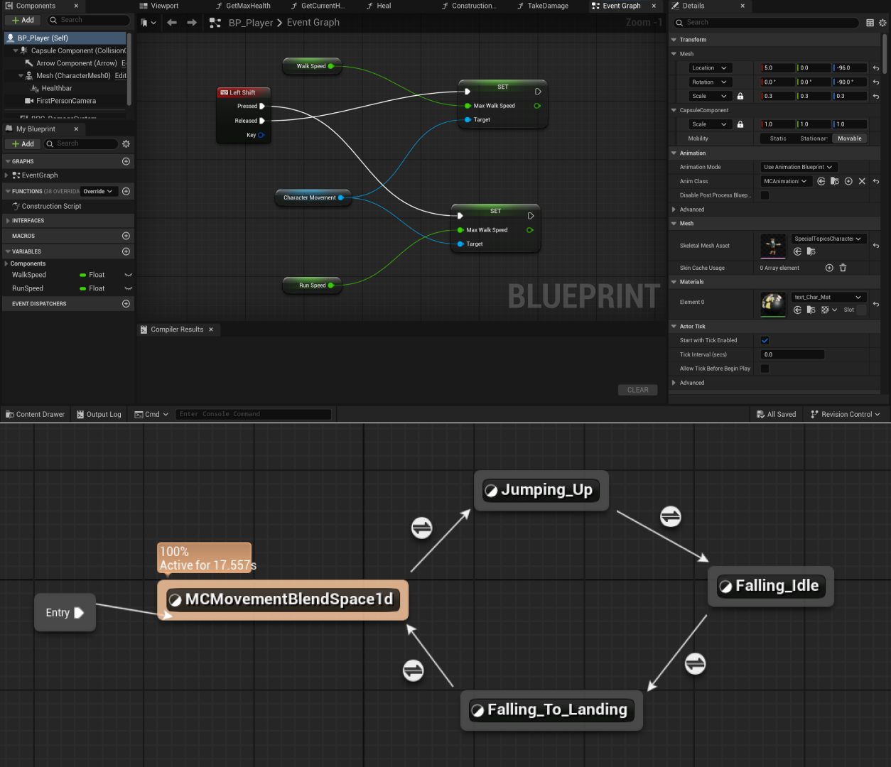 
      <p><b>Observation:</b> Player / Mob character required action sequence when player clicked the left mouse / Mob sensing the player</p>

      <p><b>Research:</b> I was able to find a video on making montage sequence in Unreal Engine, and how it is triggered.</p> 
      
      <p><b>Action:</b>  I created a montage sequence using the tutorial, importing the animation. The montage did not work when I first tried. After a few trouble shooting, I was able to find a video by the same YouTuber who explained possible issues that may prevent the montage from playing.</p> 
      
      <p><b>Research:</b> <a href='https://www.youtube.com/watch?v=9a1xpCA6maI&ab_channel=TheRealUnreal'>YouTube</a></p>