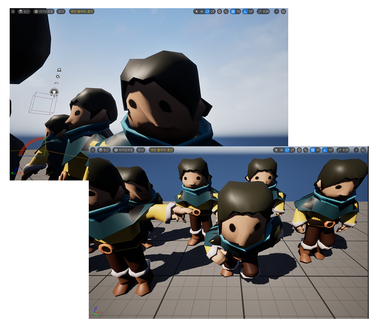 Importing the models into Unreal Engine was not a difficu;t, as I've experienced the trouble shoot when importing the blender model into Unreal Engine. 
      However, the rig has made the texture distort in a way that caused issues in look of the design.<br>
      <br>
      <a href='https://www.youtube.com/watch?v=Z7FbGmNT4Wo' target='_blank'><p>Rig Video</p></a>
      